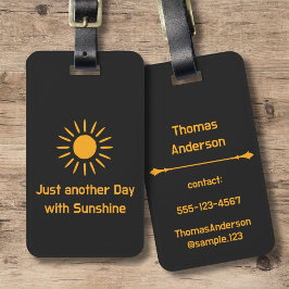 Just another Day with Sunshine Bagagebricka