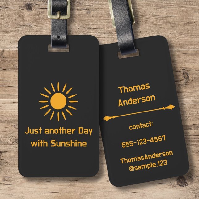 Just another Day with Sunshine Bagagebricka (Skapare uppladdad)