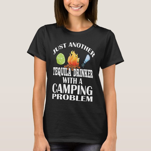 Just Another Tequila Drinker  Camping T Shirt (Framsida)