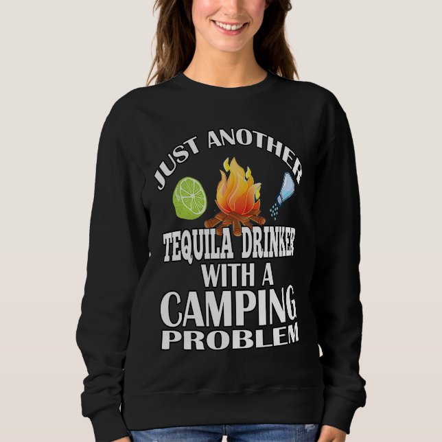 Just Another Tequila Drinker  Camping T Shirt (Framsida)