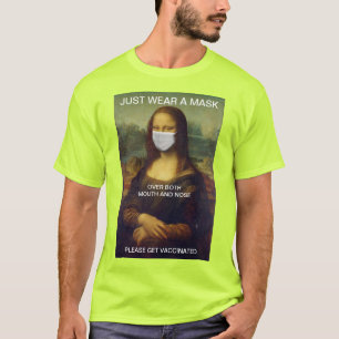 JUST BÄRA A MASK Mona Lisa High Visibility T-Shir T Shirt
