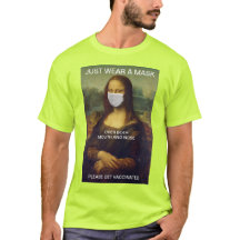 JUST BÄRA A MASK Mona Lisa High Visibility T-Shirt