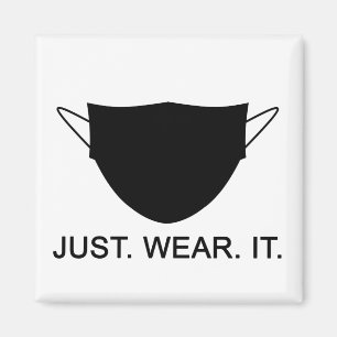 JUST BÄRA IT - Bära A Mask Slogan Magnet