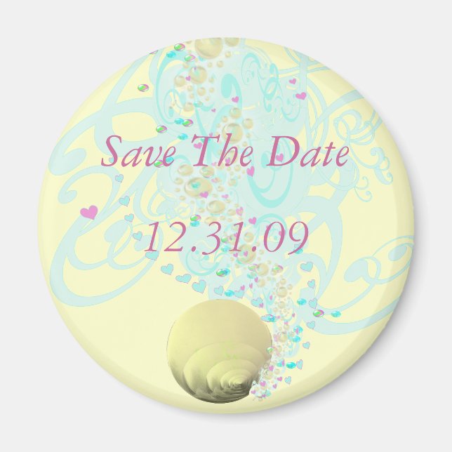 Just Beachy Bröllop Magnet (Framsidan)