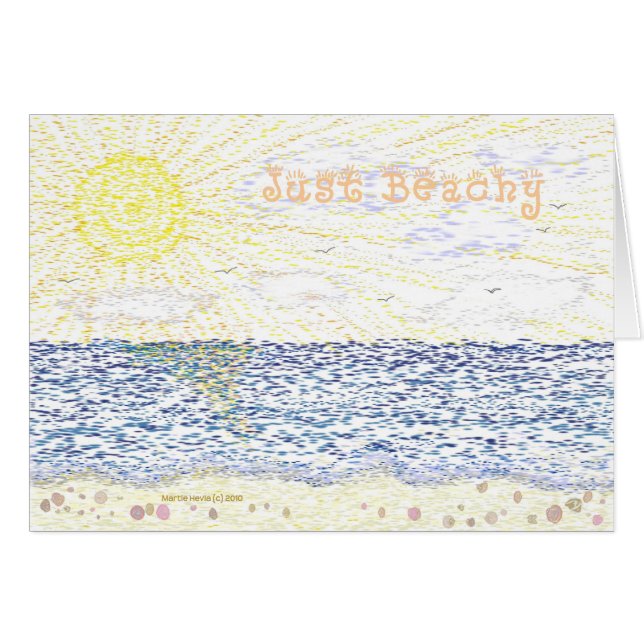 Just Beachy Hälsningskort (Framsidan Horizontal)