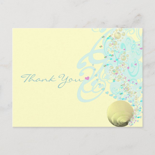 Just Beachy Tack Vykort (Framsida)