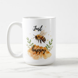 Just Bee Happy  Kaffemugg