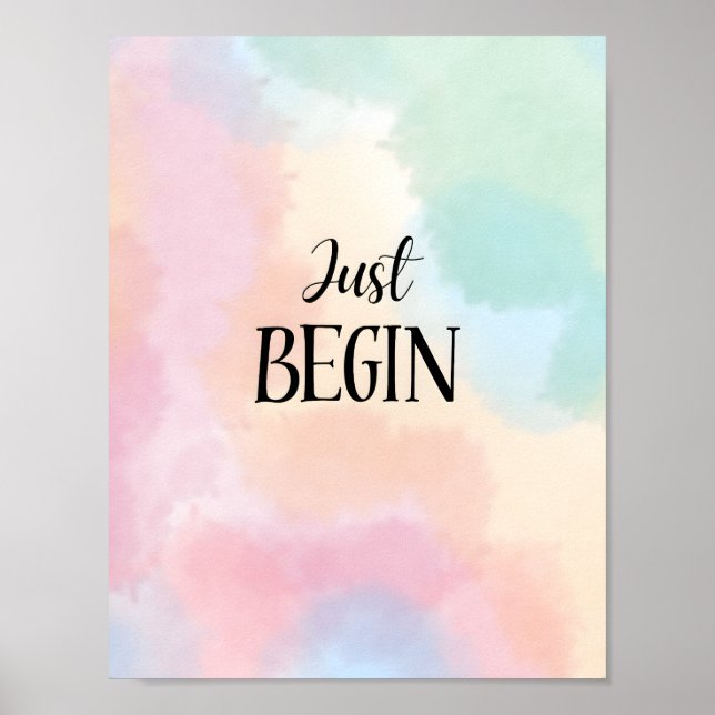 Just Begin Poster (Framsidan)