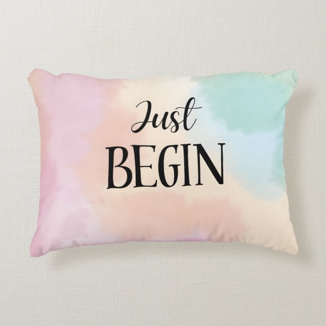 Just Begin Prydnadskudde (Framsidan)