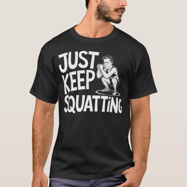 Just Behålla Squatio - Graphic Gym T-shirt (Framsida)
