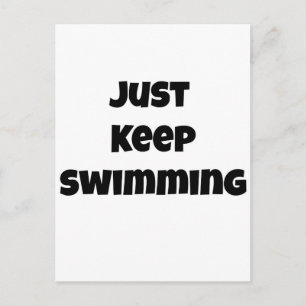 JUST BEHÅLLA SWIMMING VYKORT