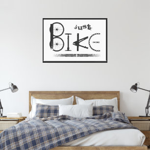 "Just Bike" Graffiti från Bike Parts & Däck Tracks Canvastryck