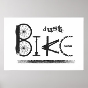 "Just Bike" Graffiti från Bike Parts & Däck Tracks Poster
