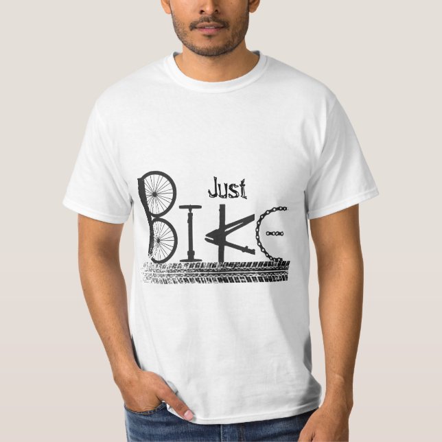"Just Bike" Graffiti från Bike Parts & Däck Tracks Tee (Framsida)