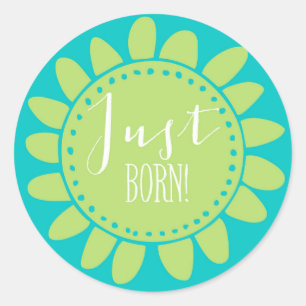 Just Born Sticker Runt Klistermärke