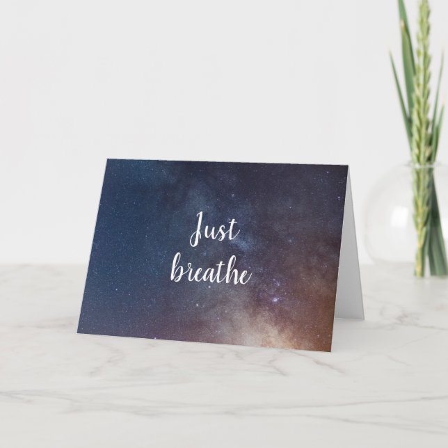 JUST BREATHE - Nattnotering Himlar Kort (Framsida)