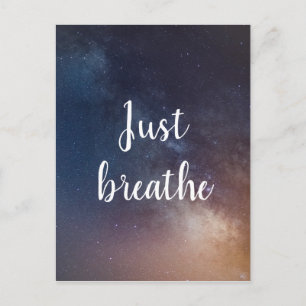 JUST BREATHE - Nattnotering Himlar Vykort