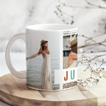 "Just Breathe" Photo Collage Gift Kaffemugg<br><div class="desc">Hitta lugn på varje sida med "Just Breathe" Photo Collage Gift Coffee Mugg. Den här eleganten mugg innehåller den lugnande frasen "Just Breathe", som påminner dig om att pausa och njuta av de små stunderna i livet. Anpassa mugg med en samling av dina favoritfoton och skapa en unik och personlig...</div>