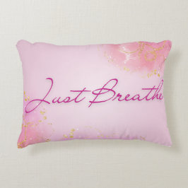Just Breathe - Pink Serenity Gift Prydnadskudde