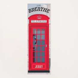'JUST BREATHE' Red London Phone Booth