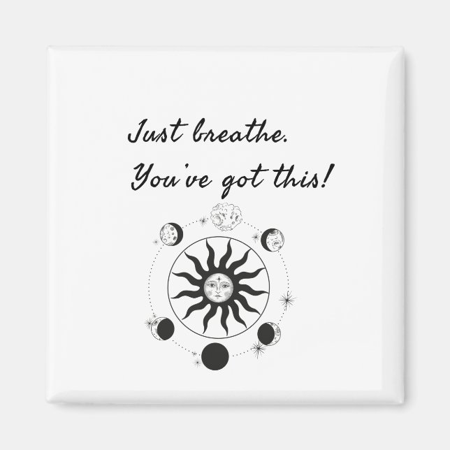 JUST BREATHE/SOL DESIGN MAGNET (Framsidan)