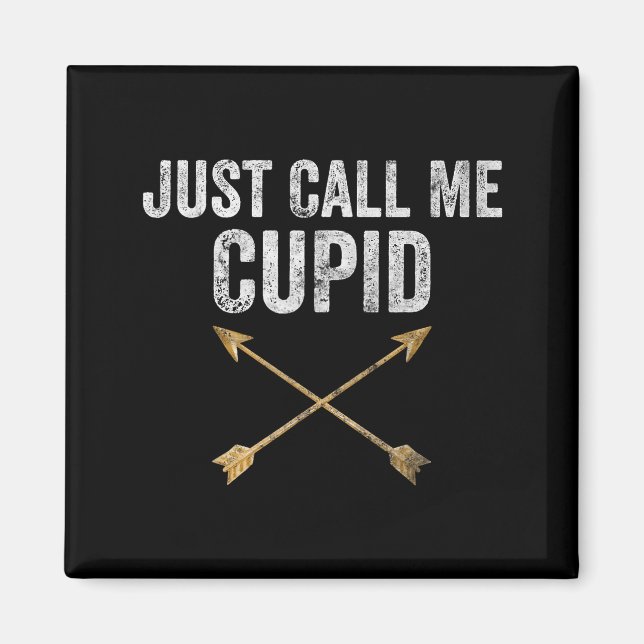 Just Call Me Cud Shirt Retro Arrow Valentine Day  Magnet (Framsidan)