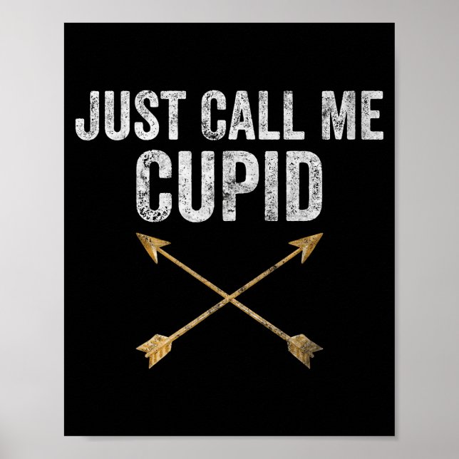 Just Call Me Cud Shirt Retro Arrow Valentine Day  Poster (Framsidan)