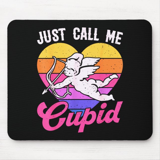 Just Call Me Cud Valentine Cute Arrow Heart Couple Musmatta (Framsidan)