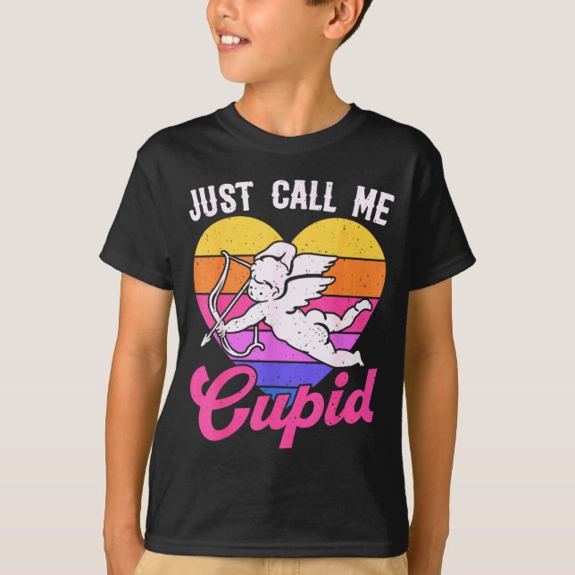 Just Call Me Cud Valentine Cute Arrow Heart Couple T Shirt (Framsida)