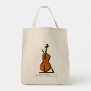 Just Cellin Cello Gag Novelty Tygkasse