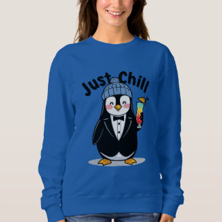Just Chill Penguin  T Shirt