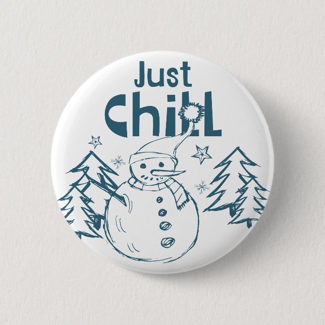 Just Chill Playful Christmas Knapp (Framsida)