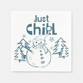 Just Chill Playful Christmas Pappersservett