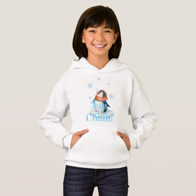 Just Chillin Penguin T Shirt (Hel framsida)