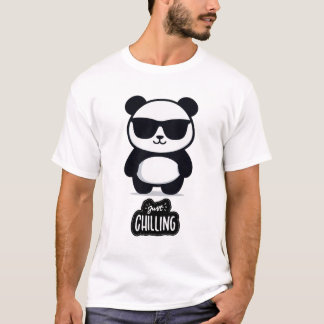 Just Chilling Panda Relaxed & Cool Vibes T Shirt
