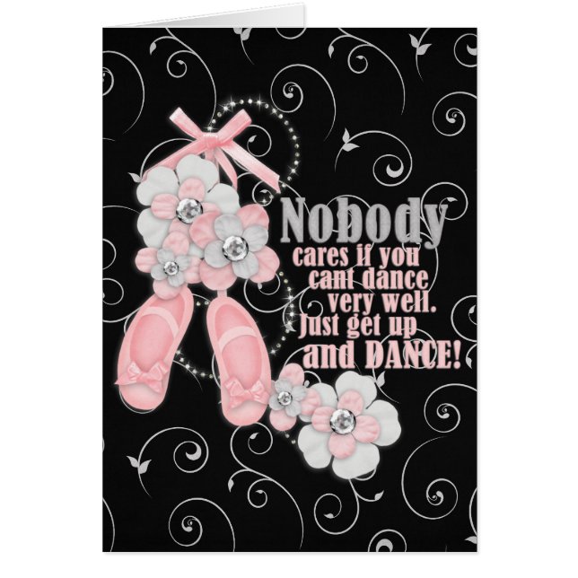 Just Dance Hälsningskort (Framsidan)