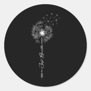 Just Dandelion Tatto Motif Arrow Breathe Dandelio Runt Klistermärke