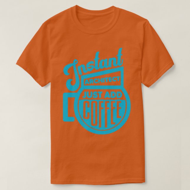 Just den snabbaste arkitekten tillför kaffe 2 t shirt (Design framsida)