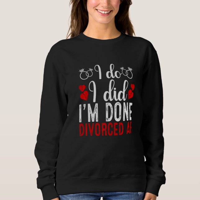 Just Divorced  Divorce Party Celebration Men Women T Shirt (Framsida)
