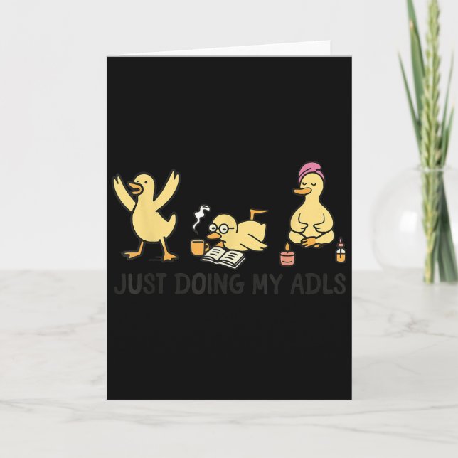 Just Doing My Adls - Silly Goose Occupational Ther Kort (Framsida)