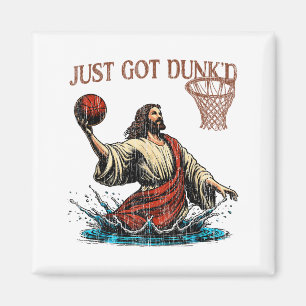 Just Dunkad Rolig Dop Jesus Kristna Korg Magnet