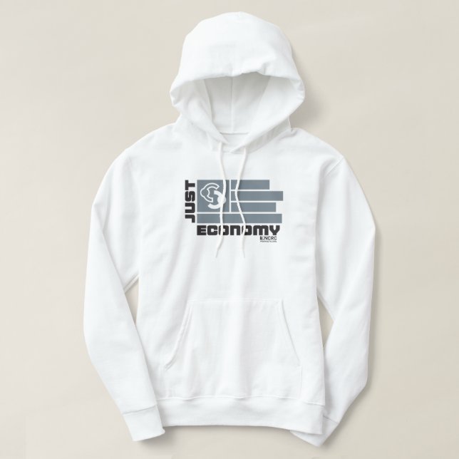 Just Economy Hoodie Grått (Design framsida)