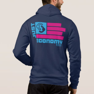Just Economy zipper front hoodie T Shirt