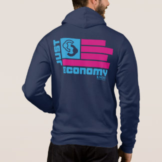 Just Economy zipper front hoodie T Shirt