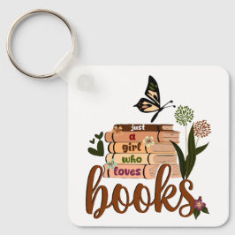 JUST EN FLICKOR, Bokar vid Blommigten Bok, Älskare Nyckelring