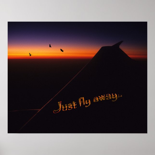 Just Fly Away Poster (Framsidan)