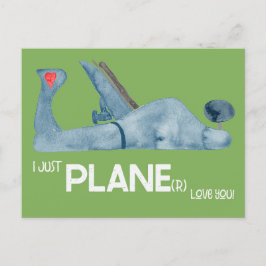 Just Flygplan(r) Kärlek You Verktyg Valentiness vy Vykort