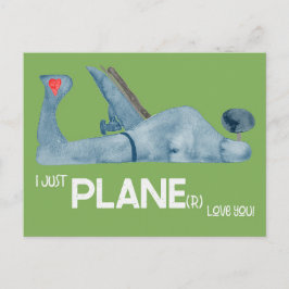 Just Flygplan(r) Kärlek You Verktyg Valentiness vy Vykort