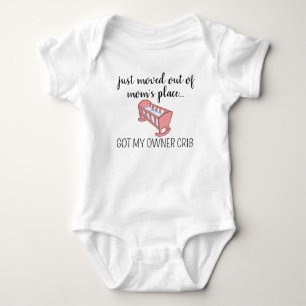 Just flyttat hemifrån Baby anpassad Boho Baby-body T Shirt