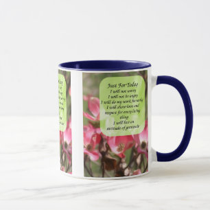 Just för idag är Dogwood Blommigt inspirerande Mugg